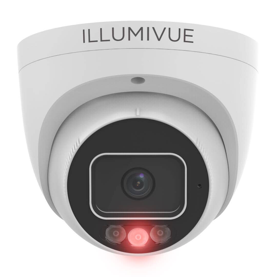 Illumivue IP8T-RB-DNL 8MP IP Turret Camera with NightLight and LED Defender Technology