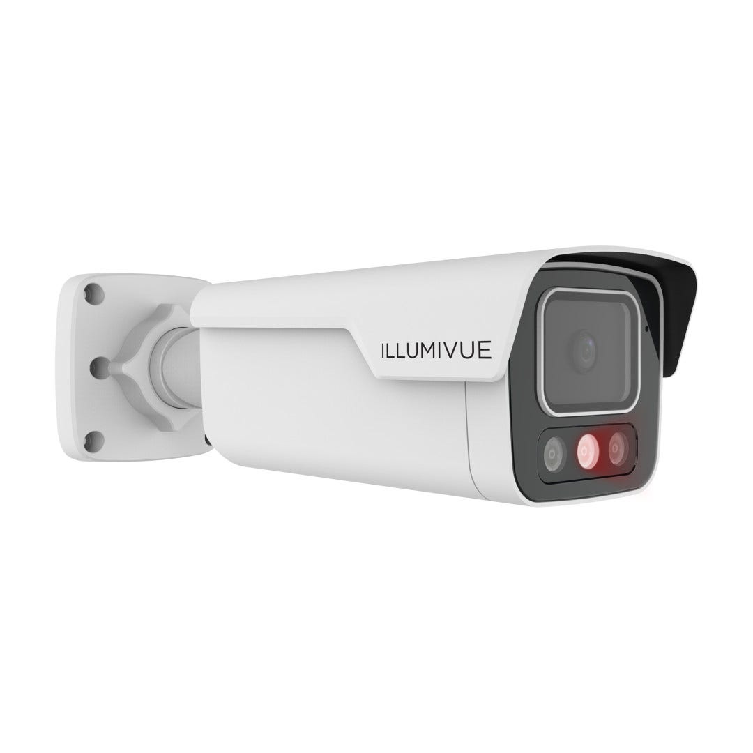 Illumivue IP8B-RB-DNL 8MP IP Bullet Camera with NightLight & Red / Blue LED Defender Technology
