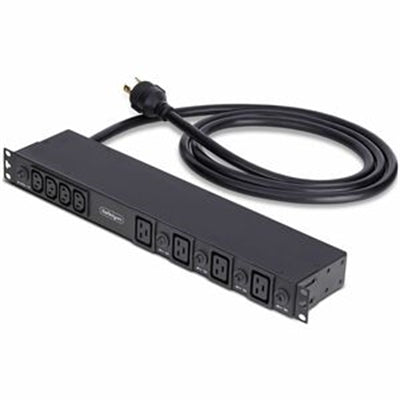 StarTech 20-Outlet Rackmount PDU, 1U Server Power Strip, 8x Front and 12x Rear Ports, Moun