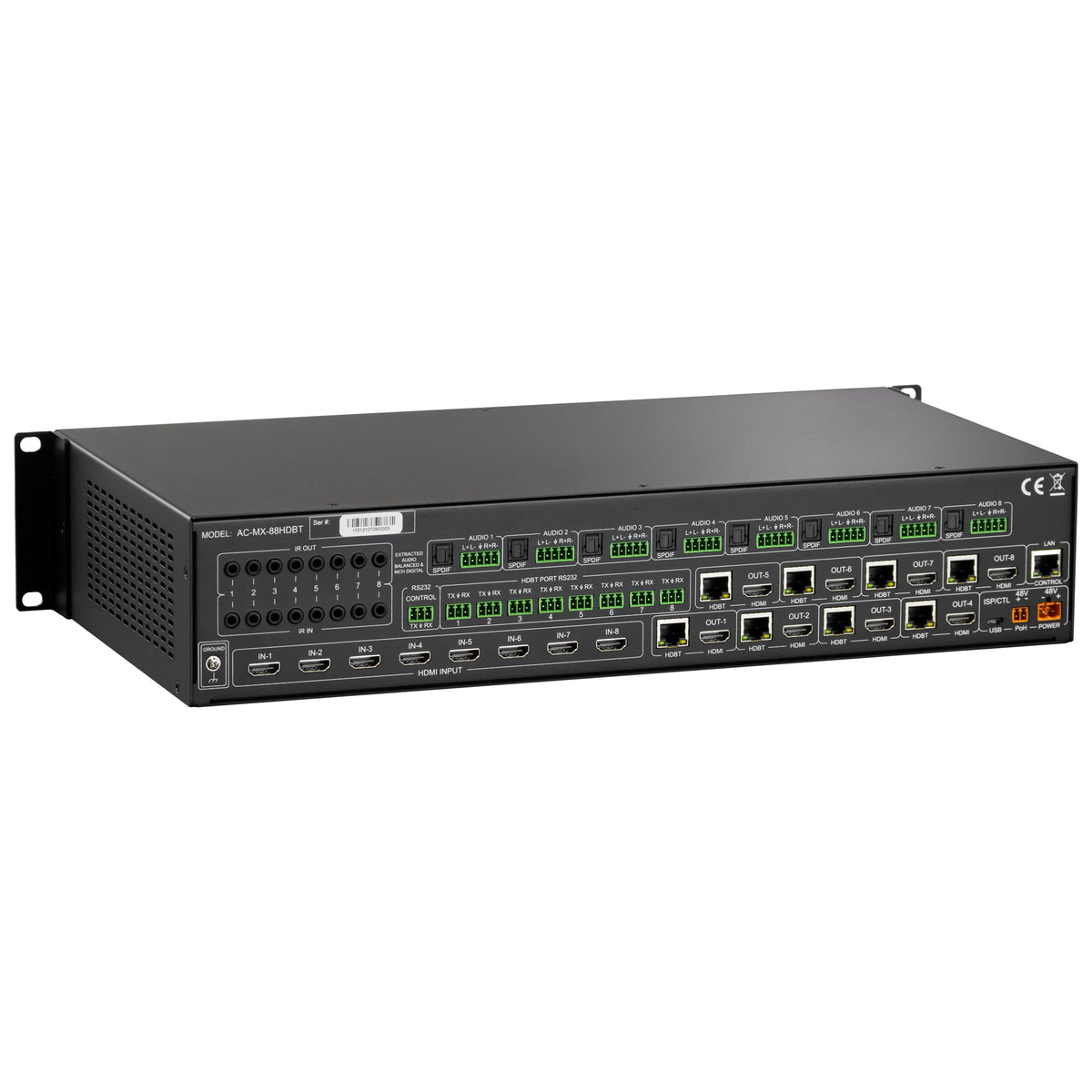 AVPro 18Gbps HDMI-HDBaseT™ Matrix Switch - 8x8