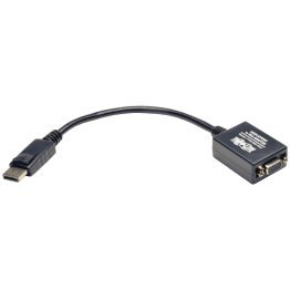 Tripp Lite by Eaton 1080p/1200 DisplayPort Male to VGA Female Active Cable Adapter, 6 In., Black, P134-06N-VGA