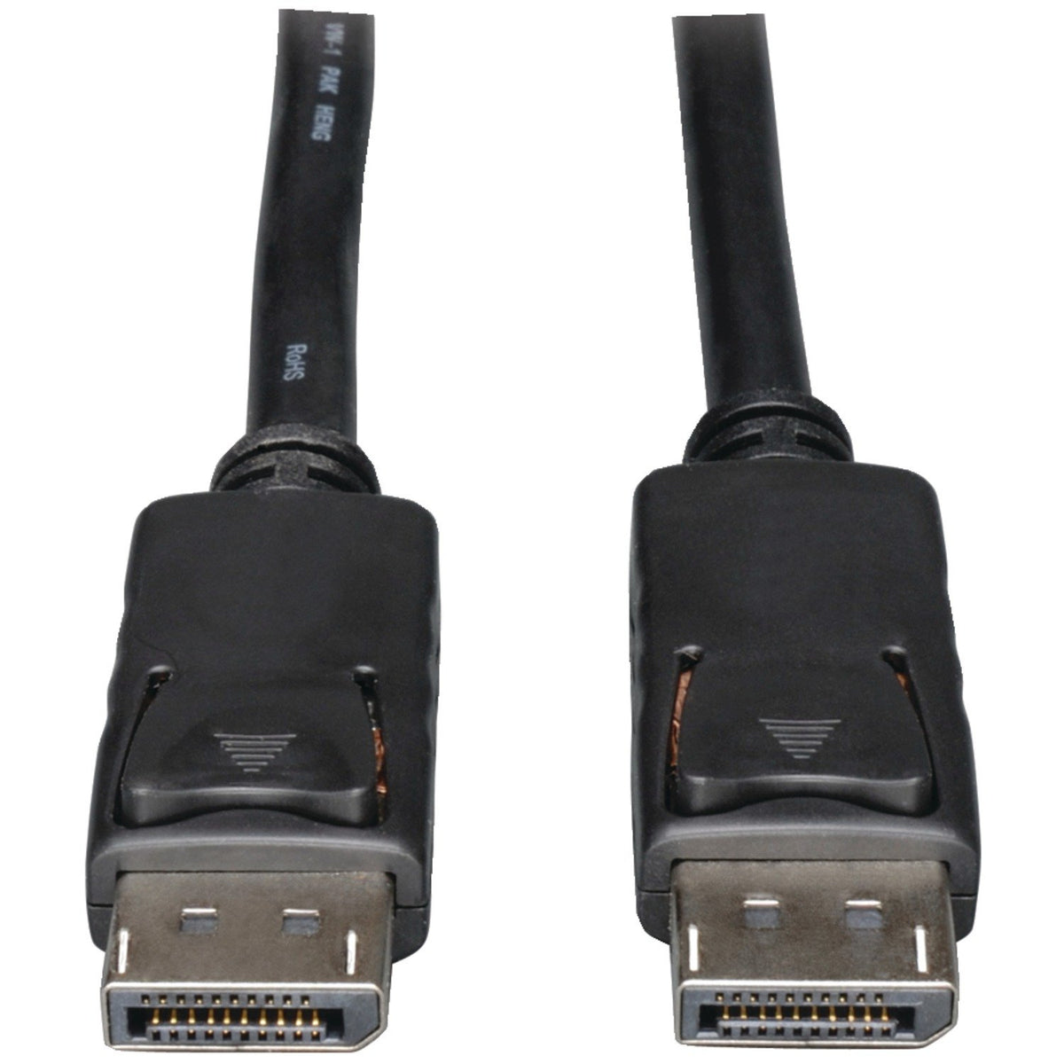 Tripp Lite by Eaton 4K at 60 Hz DisplayPort 1.2 Male/Male Cable with Latches, Black (6 Ft.)