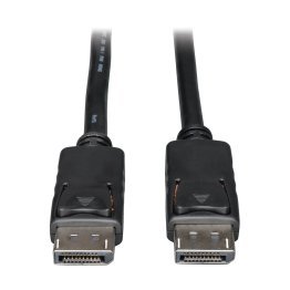 Tripp Lite by Eaton 4K at 60 Hz DisplayPort 1.2 Male/Male Cable with Latches, Black (15 Ft.)