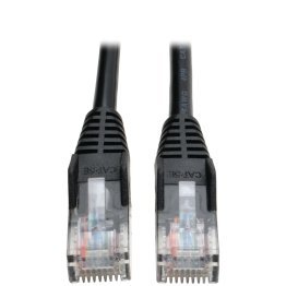 Tripp Lite by Eaton CAT-5/5E Snagless Molded Solid UTP Ethernet Cable, Black (25 Ft.)