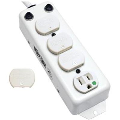 Tripp Lite by Eaton Safe-IT UL 1363A Medical-Grade Power Strip for Patient-Care Vicinity 4x 15A Hospital-Grade Outlets Safety Covers 7 ft. Cord
