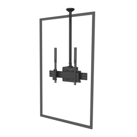 Strong Carbon Series Single Sided Portrait Ceiling Mount - Large - 40"-80"