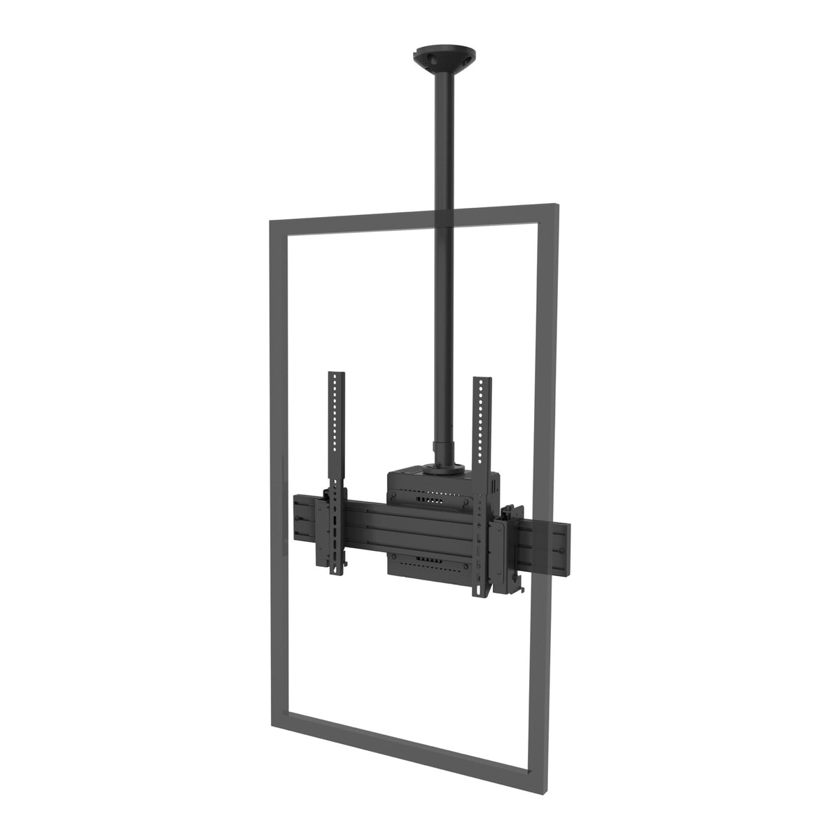 Strong Carbon Series Single Sided Portrait Ceiling Mount - Medium - 40"-55”