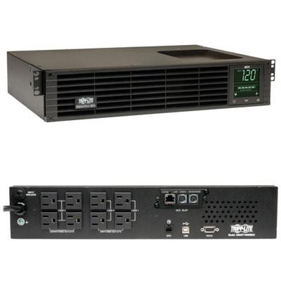Tripp Lite by Eaton UPS SmartPro 120V 1.5kVA 1.35kW Line-Interactive Sine Wave UPS 2U Rack/Tower WEBCARDLX Network Interface LCD USB 8 Outlets
