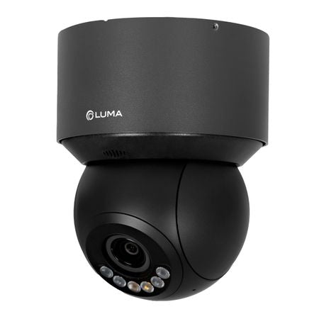 Luma X20 4MP IP PTZ Camera With 4X Optical Zoom and Active Deterrence - Black
