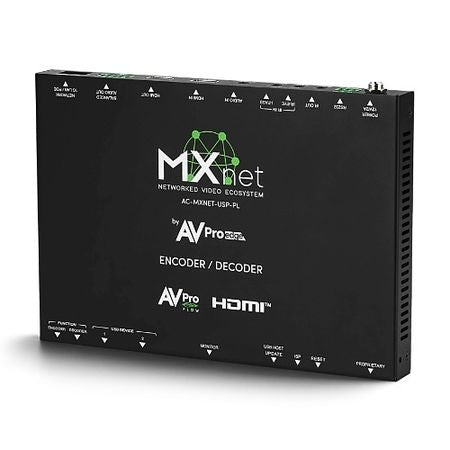 AVPro Edge AC-MXNET-USP-PL 4K60 H.265/264 AV over IP Transceiver with AV