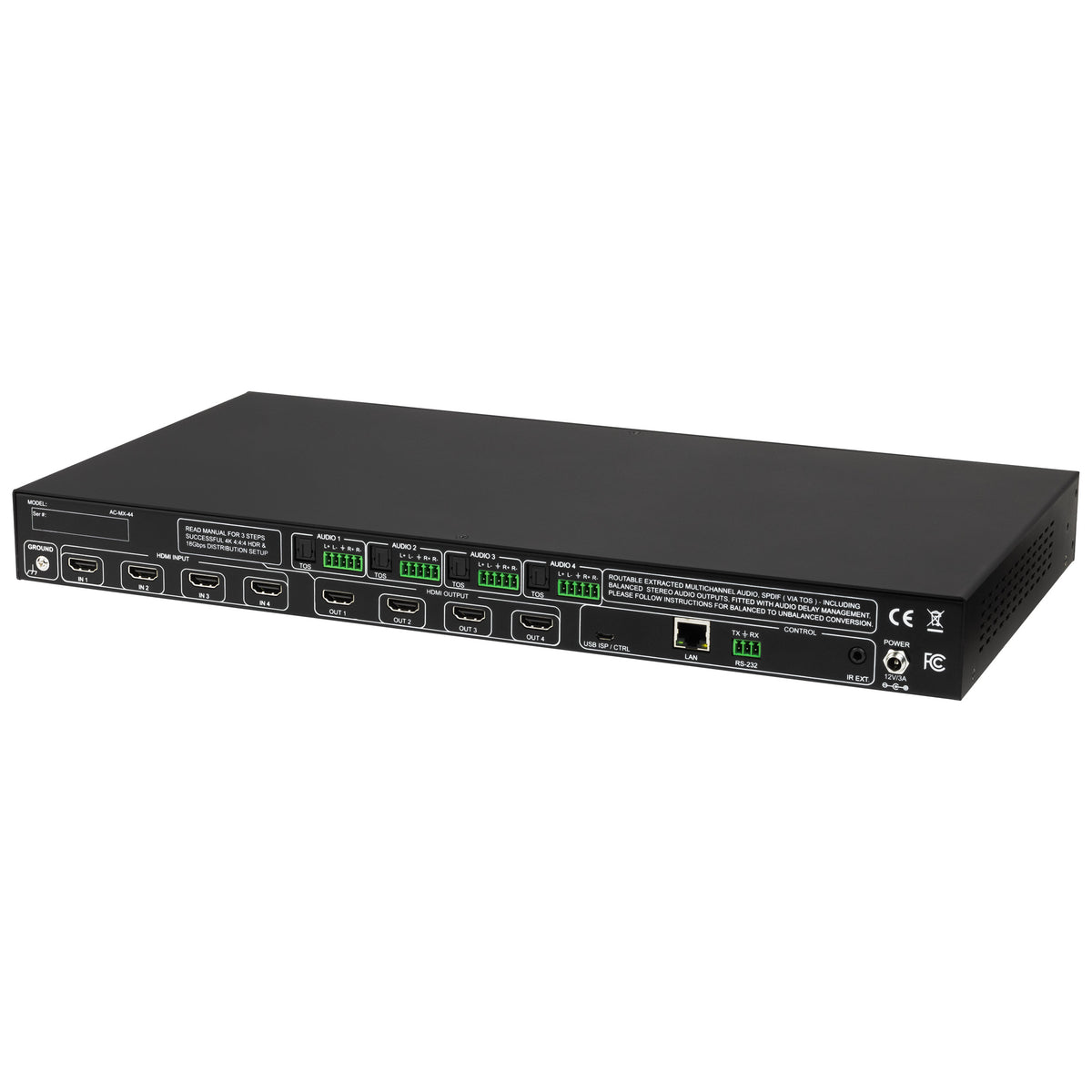 AVPro 18Gbps HDMI Matrix Switch - 4x4