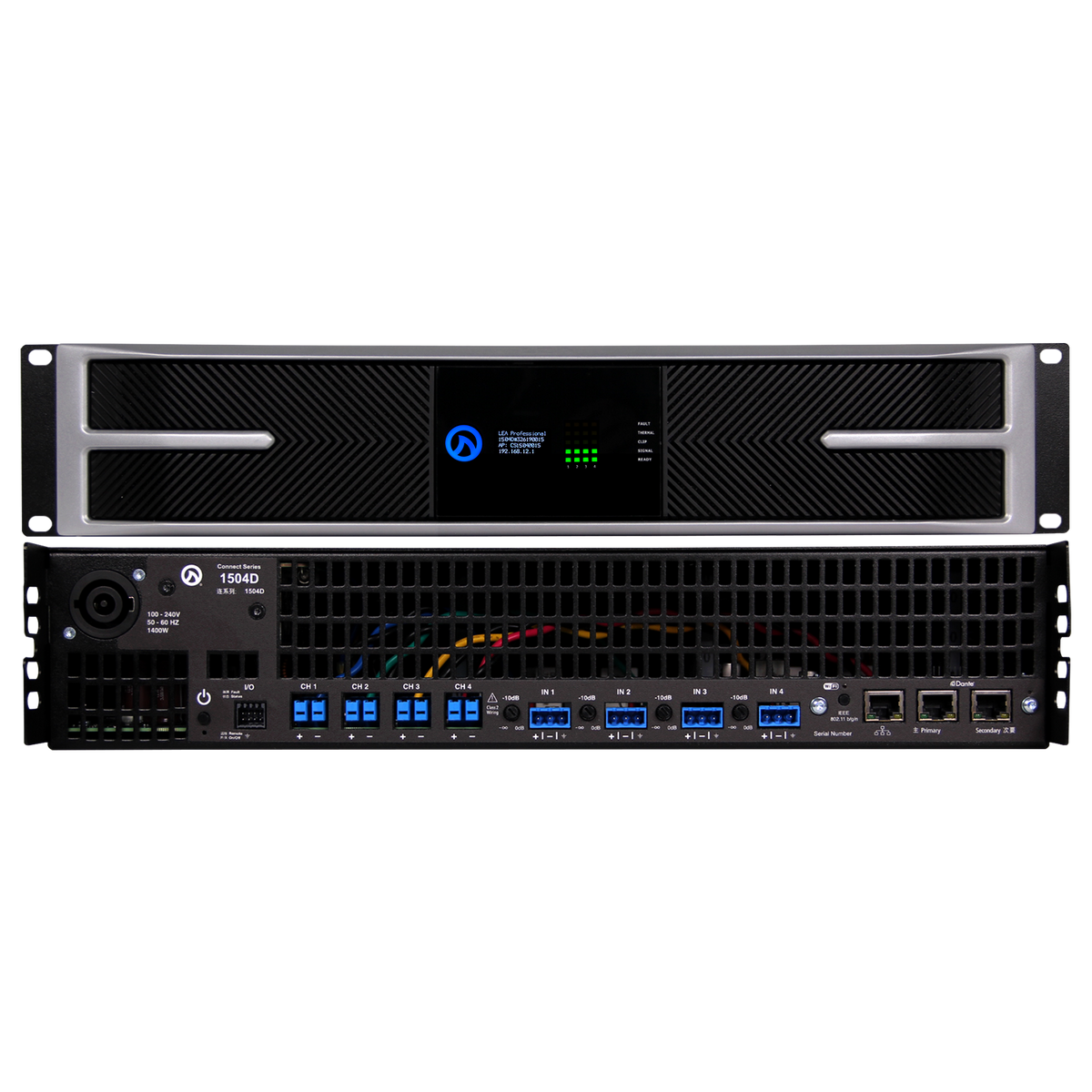 LEA Network Connect Series 1504 Power Amplifier | 4-Channel x 1500W