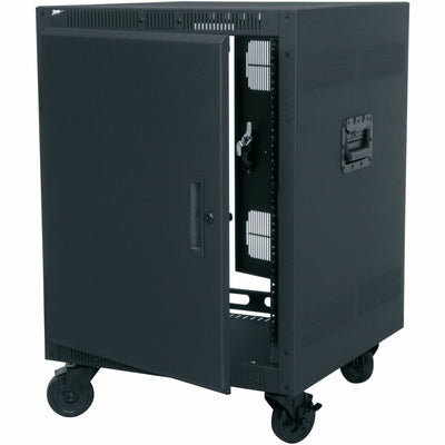 Middle Atlantic 14RU PTRK Portable Rolling 4-Post Rack - 24in Depth Floor Rack - No Wood L