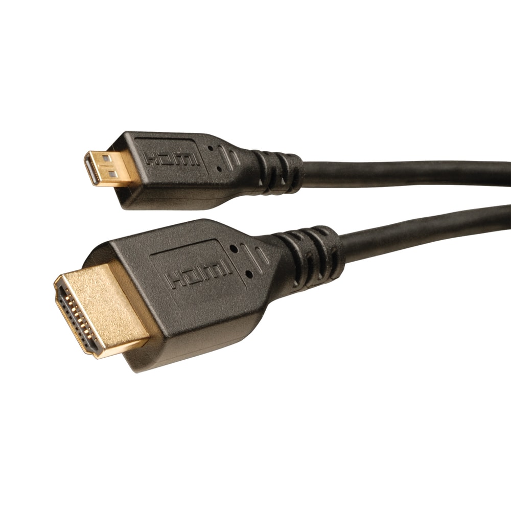 Tripp Lite by Eaton 1080p HDMI Male to Micro HDMI Male High-Speed with Ethernet A/V Cable, Black (6 Ft.)