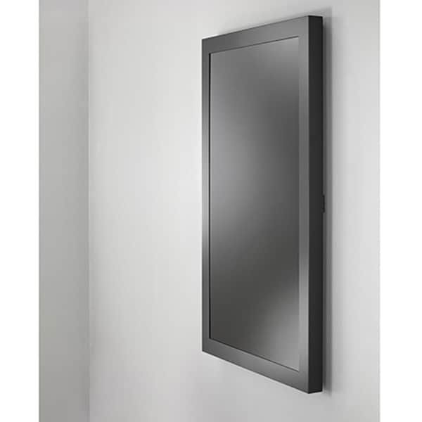 Chief Impact 65 inch On-Wall Kiosk with Protective Glass - Portrait - Black