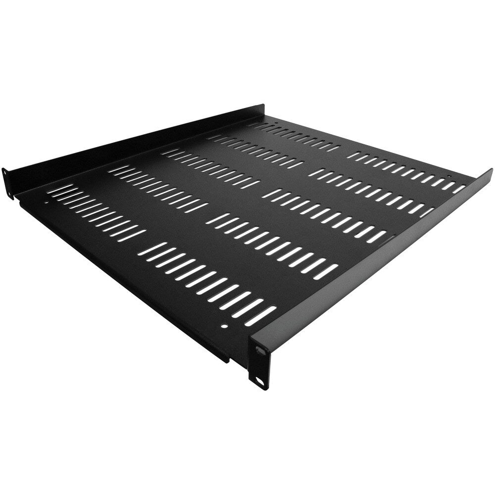 StarTech 1U Vented Server Rack Cabinet Shelf - Fixed 20" Deep Cantilever Rackmount Tray fo