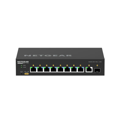 Netgear GSM4210PD M4250-9G1F-PoE+ AV Line 8x1G PoE+ 110W 1x1G and 1xSFP Managed Desktop Switch
