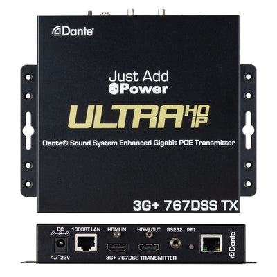 Just Add Power VBS-HDIP-767DSS (POE) 3G+ Dante Sound System Transmitter