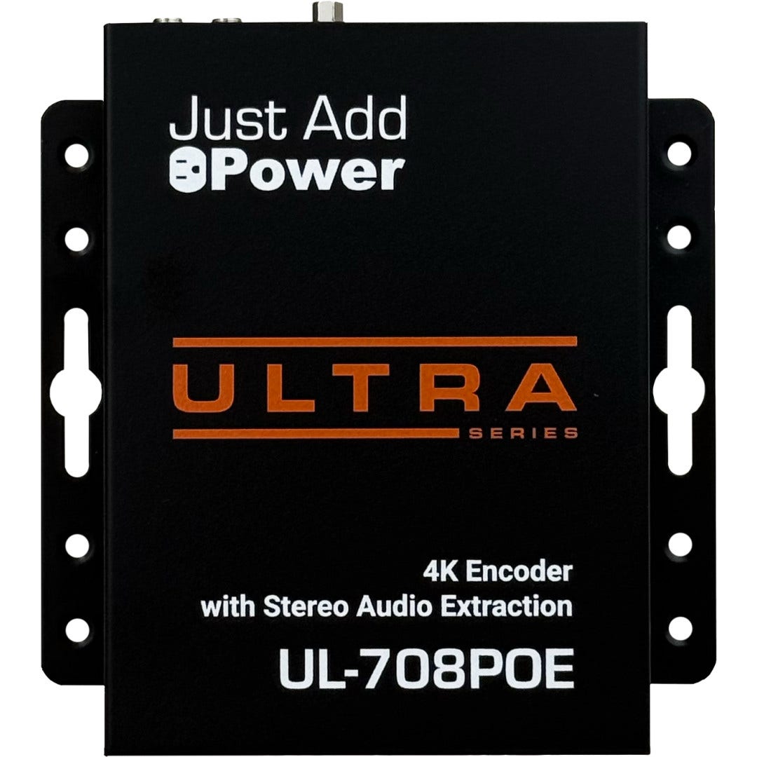 Just Add Power UL-708POE Ultra Series 4K Encoder (Transmitter) with Audio Extraction