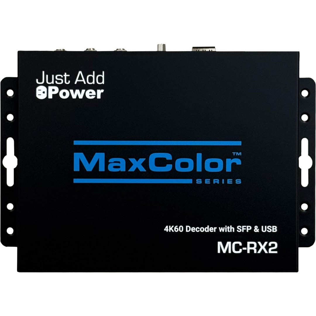 Just Add Power MC-RX2 MaxColor Series 4K60 Decoder with KVM, ARC, and Fiber