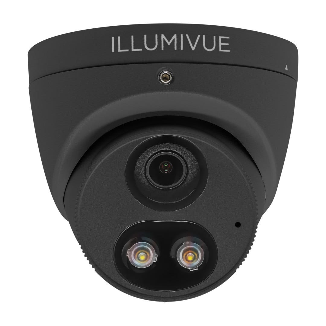 Illumivue TVI5T-NC-NL-BK 5MP TVI Turret Camera with NightColor & NightLight - Black