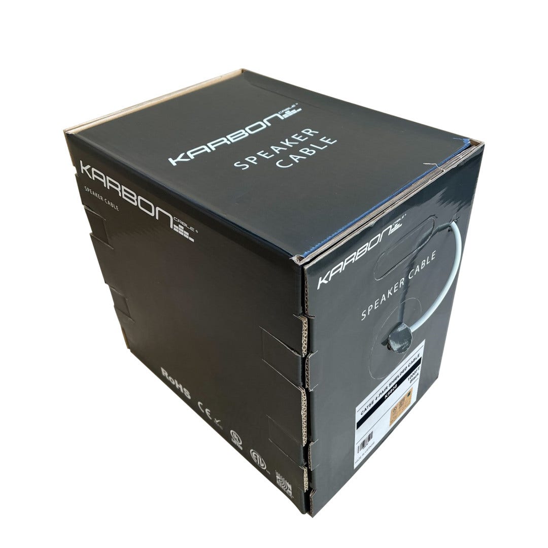 Karbon Wire K5808 Cat5E 350 MHz 24 Awg FTP 1000' Box - Blue