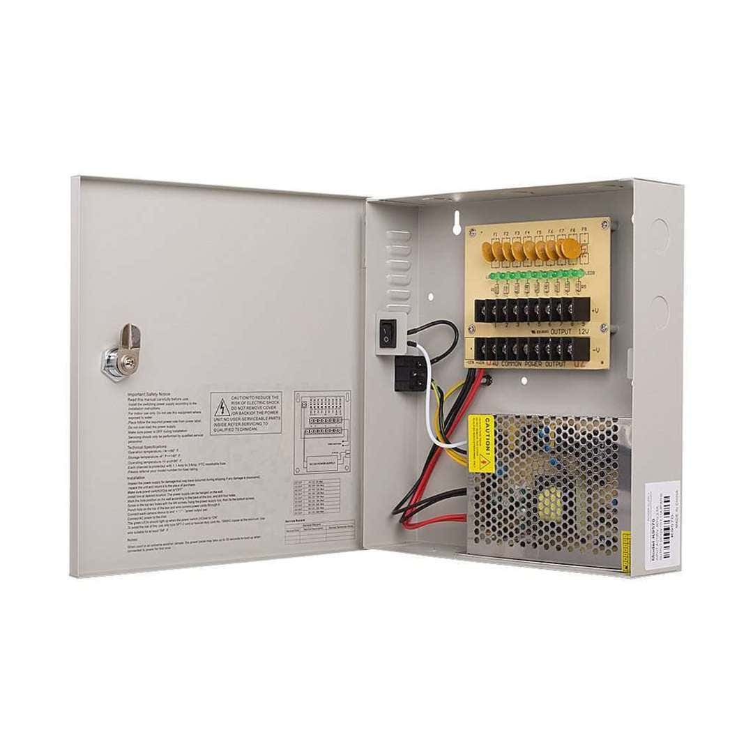 Karbon Power K9570 9 9-Channel 10A CCTV Wall Mount Power Supply
