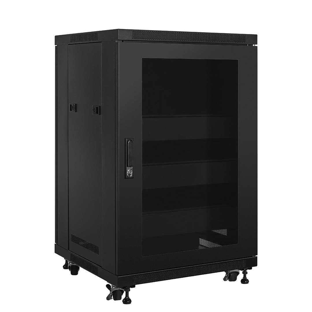 RACK Brand ER18 18 Space Enclosed Rack with Active Cooling