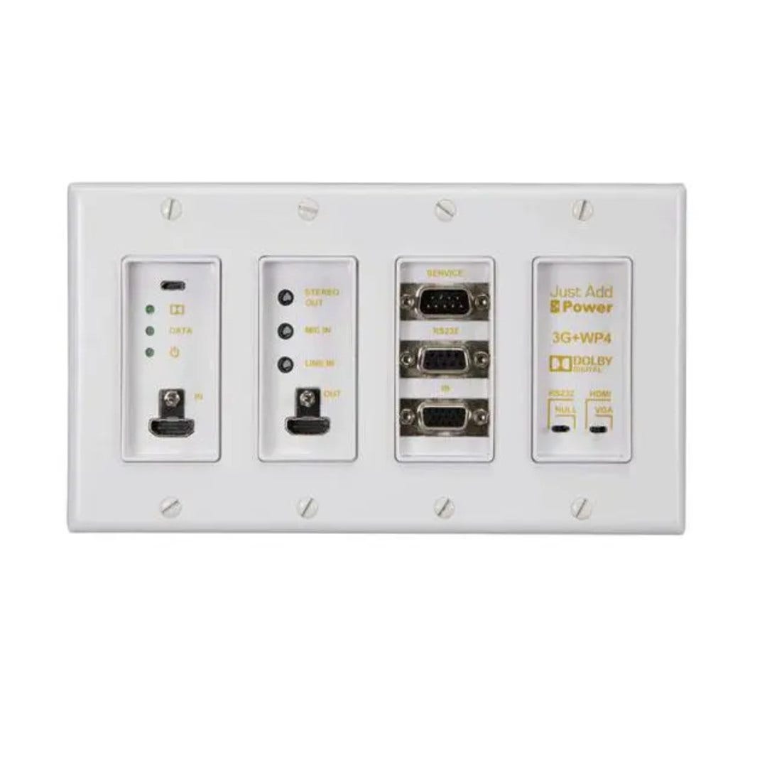 Just Add Power VBS-HDIP-718WP4 (POE) 3G+ WP4 Wallplate Transmitter (White)