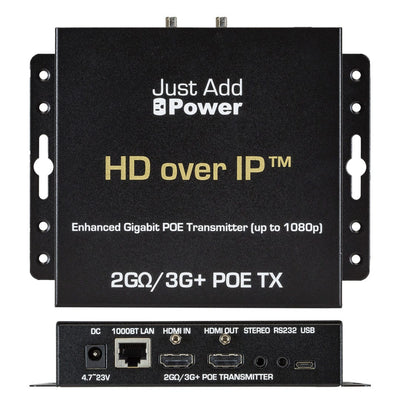 Just Add Power OM-715POE Omega Series 1080p Encoder (Transmitter) with USB, Stereo Port, & HDMI Out