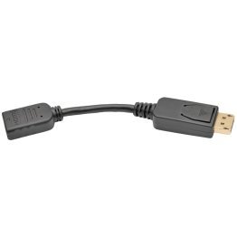 Tripp Lite by Eaton 1080p DisplayPort Male to HDMI Female Video Adapter/Converter Cable, Black, 6 In., P136-000
