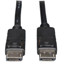 Tripp Lite by Eaton 4K at 60 Hz DisplayPort 1.2 Male/Male Cable with Latches, Black (6 Ft.)