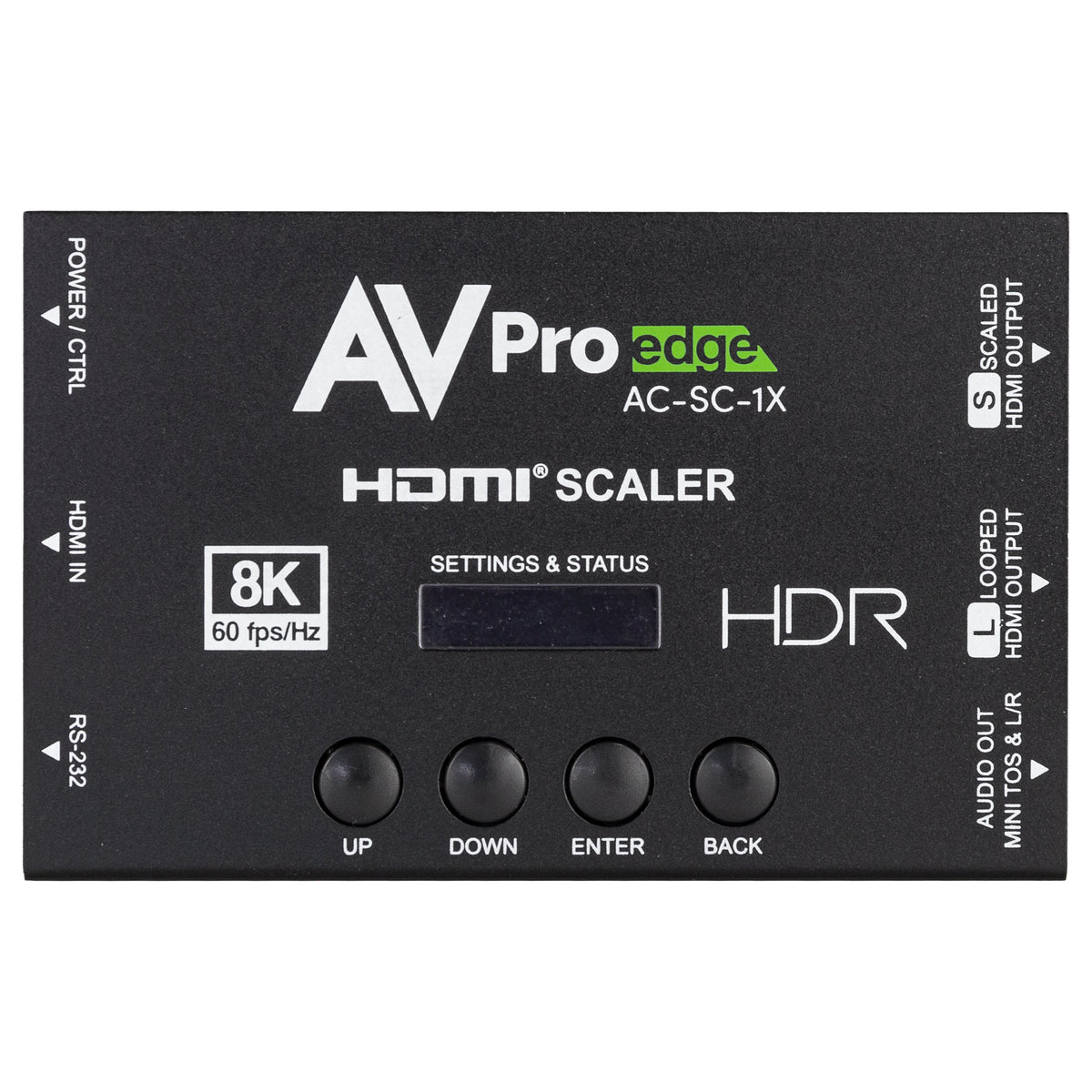 AVPro 8K HDMI Downscaler, EDID Manager & Audio De-Embedder