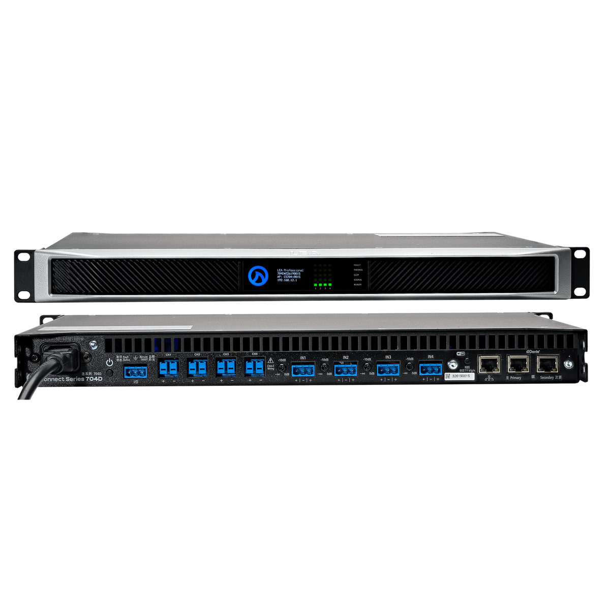 LEA Network Connect Series 704 Power Amplifier | 4-Channel x 700W