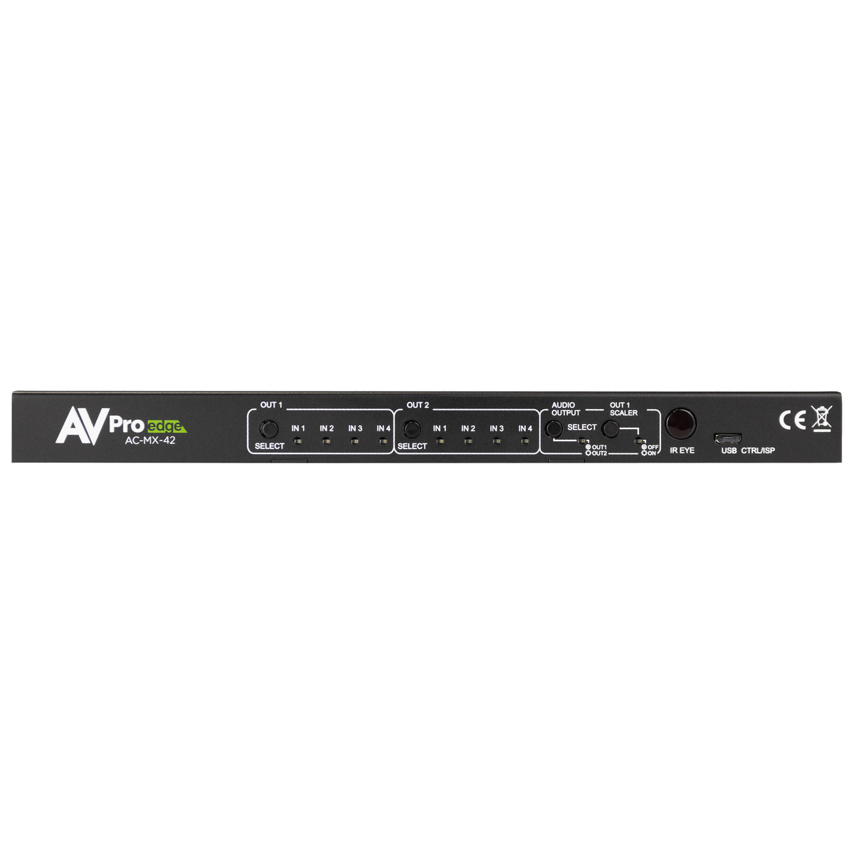 AVPro 18Gbps Auto Switching HDMI Matrix Switcher - 4x2