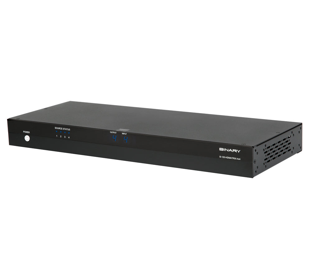 Binary 120 Series HDMI Matrix Switcher with HDMI Outputs - 4x4