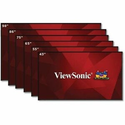 ViewSonic CDE43G3 43 Inch 4K UHD OS-Free Commercial Display with 500-nit Brightness, 1200:1 Contrast Ratio, 10W Dual Speakers, HDMI, USB C