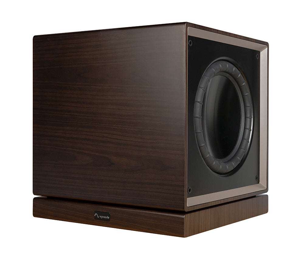Episode MEGA D-Series 12" Dual Sealed Subwoofer with Amplifier | Walnut