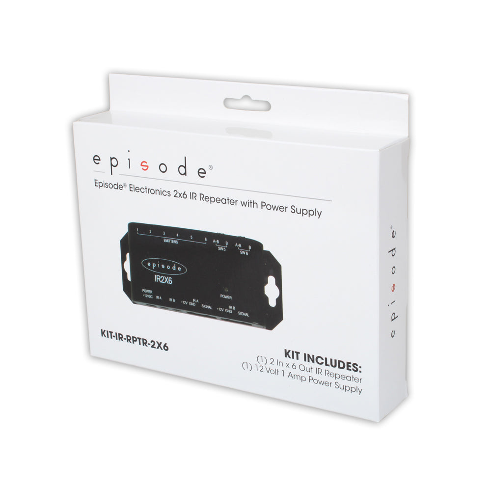 Episode Electronics 2x6 IR Repeater with Power Supply - Kit
