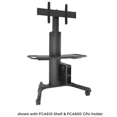 Chief Fusion Adjustable Mobile Display Cart - For Displays 42-86" - Black