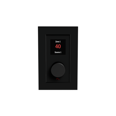 Episode Business Music Solution Zone-Source Controller Wall Plate - Black