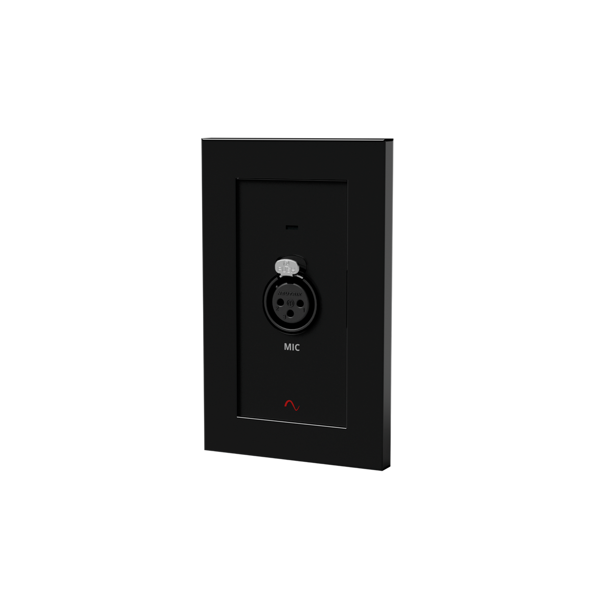 Episode Business Music Solution Microphone XLR Input Wall Plate  - Black