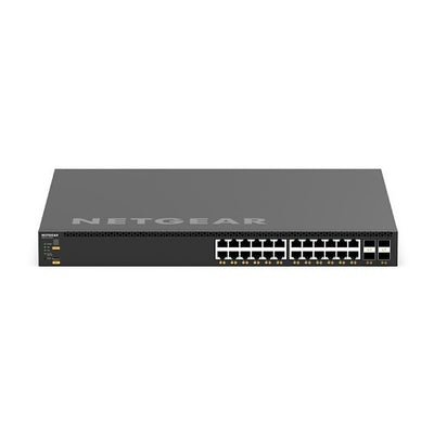 Netgear XSM4328CV-TAANES 24x10G/Multi-Gig PoE+ and 4xSFP28 25G Managed AV Network Switch, TAA Compliant