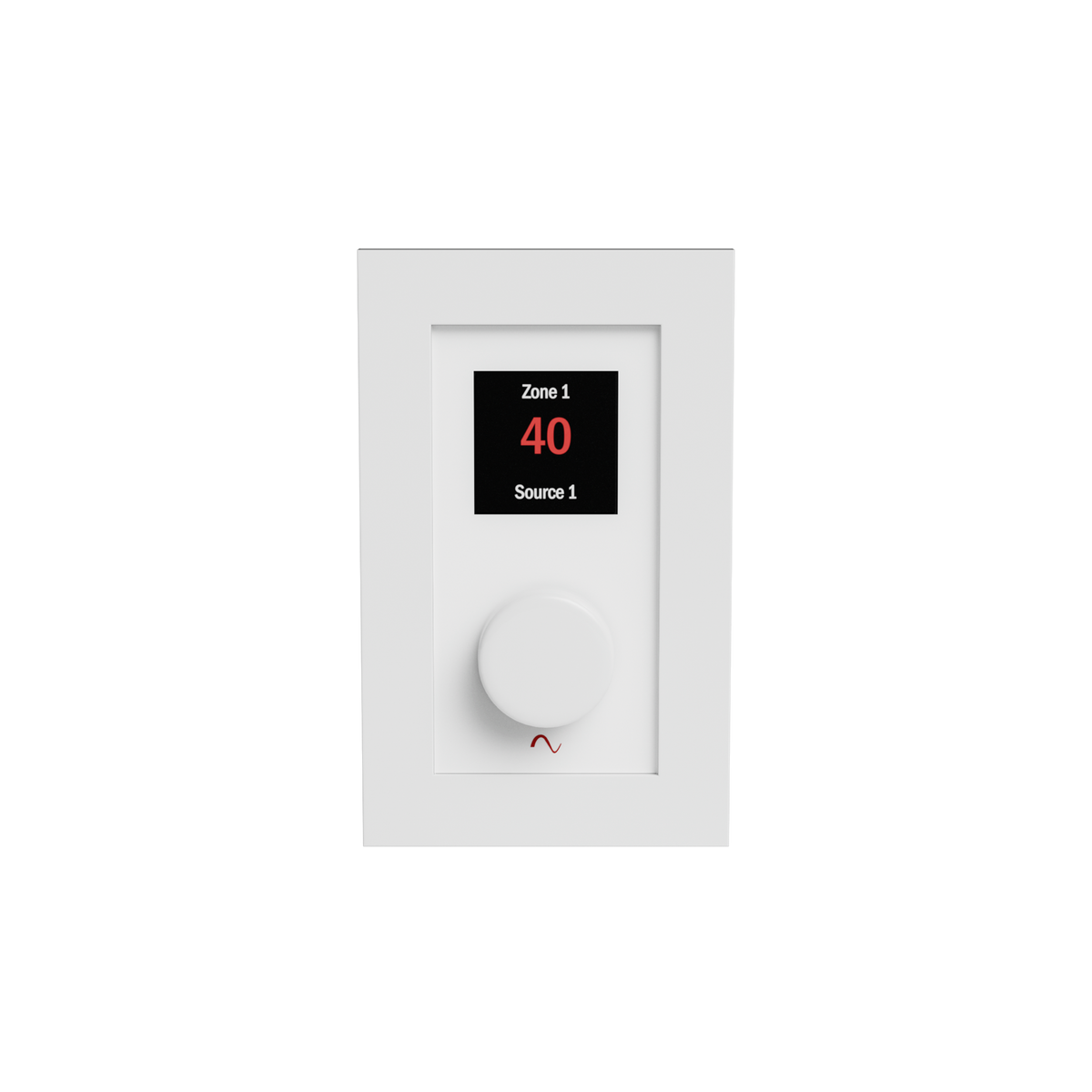 Episode Business Music Solution Zone-Source Controller Wall Plate - White