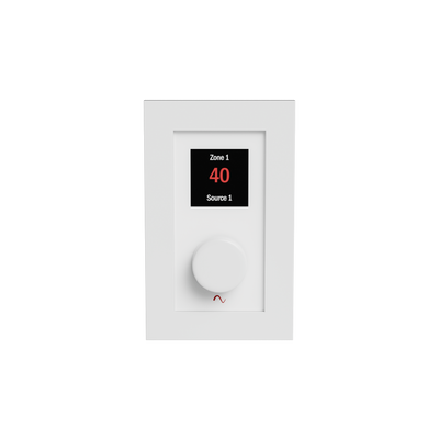 Episode Business Music Solution Zone-Source Controller Wall Plate - White