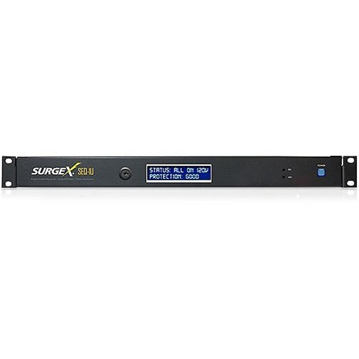 SurgeX SEQ-1U Sequencing Surge Eliminator and Power Conditioner, Remote and Key Lock, 1RU