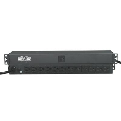 Tripp Lite by Eaton PDU 1.8kW Single-Phase 120V Basic PDU 13 NEMA 5-15R Outlets NEMA 5-15P Input 15 ft. (4.57 m) Cord 1U Rack-Mount