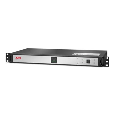 APC Smart-UPS, Line Interactive, 500VA, Lithium-ion, Rackmount 1U, 120V, 4x NEMA 5-15R outlets, Network Card, Short Depth