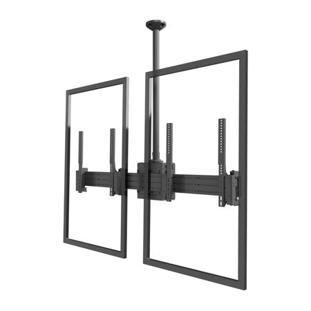Strong Carbon Series 2x Single Sided Portrait Ceiling Mount - Medium - 24"-55"
