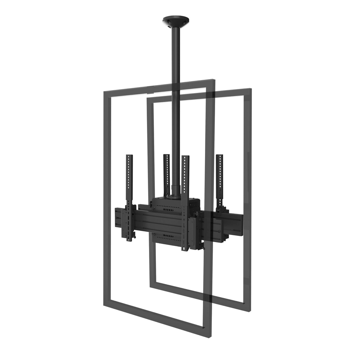 Strong Carbon Series Dual Sided Portrait Ceiling Mount - Medium - 40"-55”